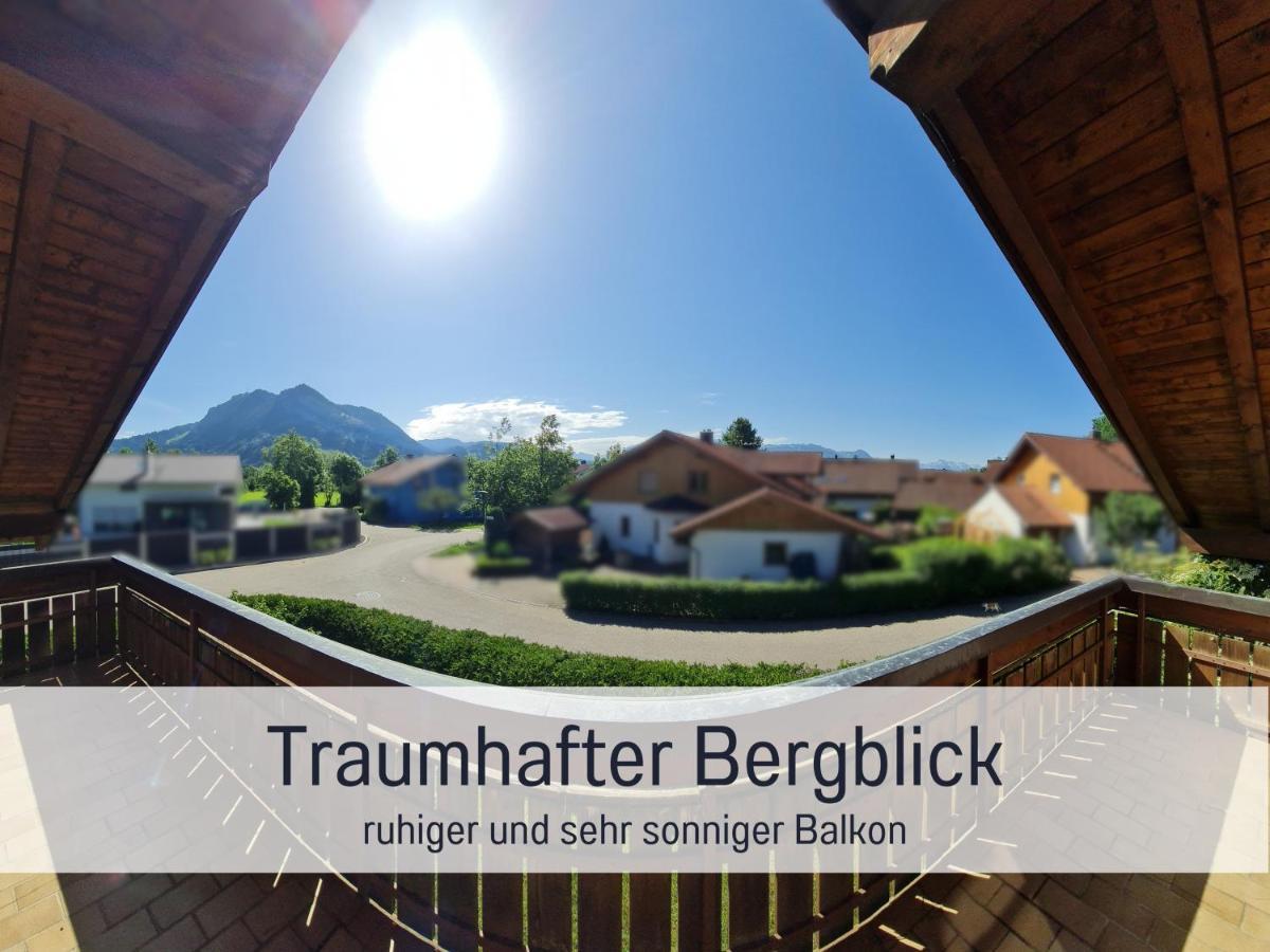 Toller Bergblick Vom Ruhigen Sonnenbalkon, Nur 50M Zum See & Oepnv Inklusive Blaichach Exterior foto